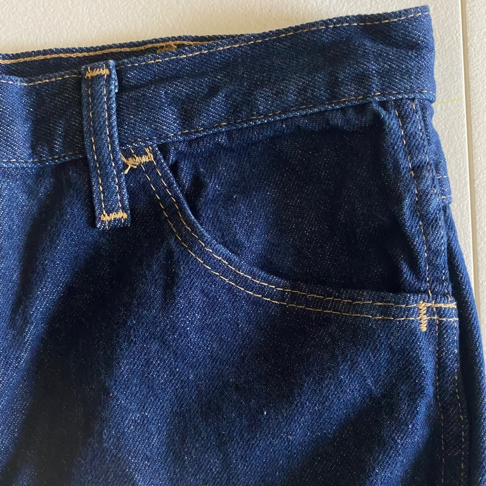 Rustler Denim Men's Jeans 32x30 Made USA Dark Wash Straight Leg Cotton Vintage - Picture 6 of 11